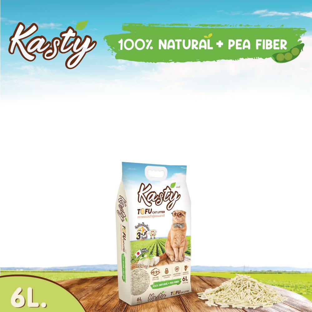 Kasty ทรายเต้าหู้ กลิ่น Original 6L