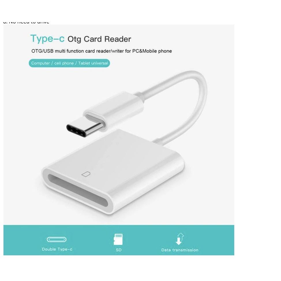 ￼USB 3.1 Type C Card Reader USB-C to SD SDXC OTG Memory Card Reader Adapter For Mac Pro Phone Tablet