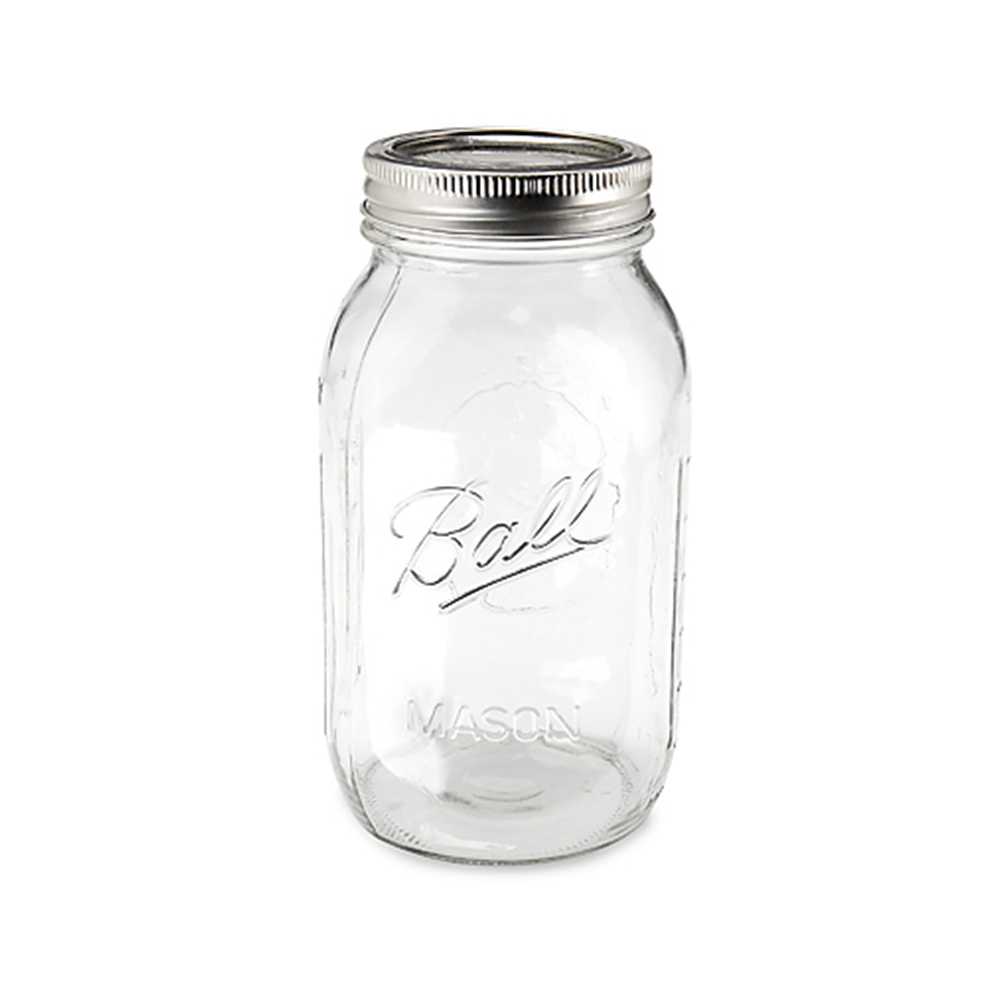 62000 Ball Mason Jar 32 oz. Regular Mouth Quart Jar.