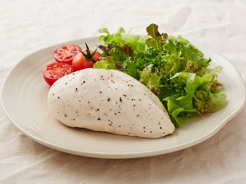 อกไก่นึ่งพริกไทยดำ