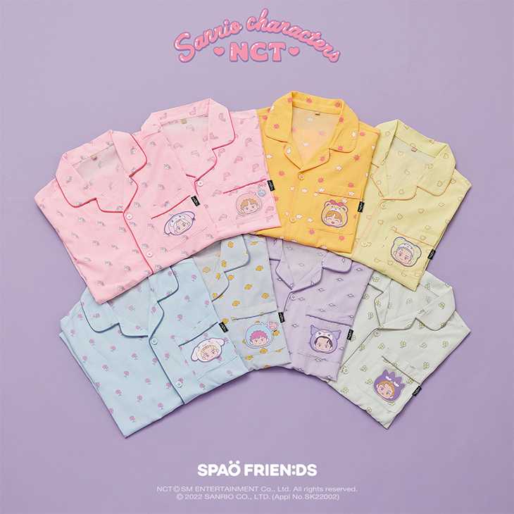 (พรีออเดอร์) Spao - NCTxSANRIO :: ชุดนอน+โฟโต้การ์ด - แทยง / จองอู/เจโน่