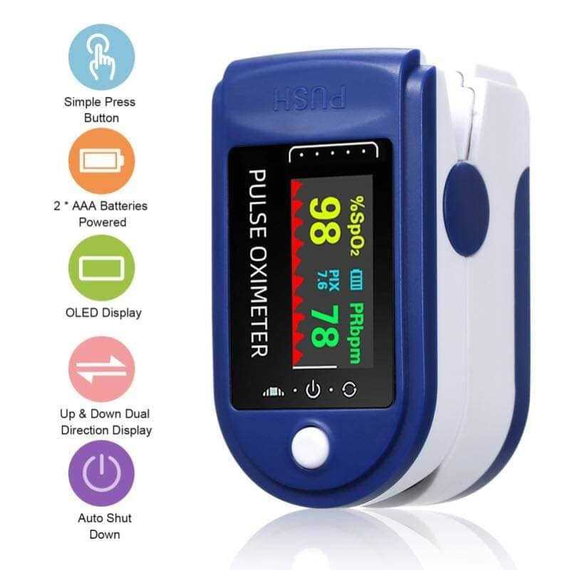 👉เครื่องวัดออกซิเจนปลายนิ้ว👈🟩LK87 กล่องเขียว(ตัวตรง)❄️OXIMETER PLUS  🌀A2 LED