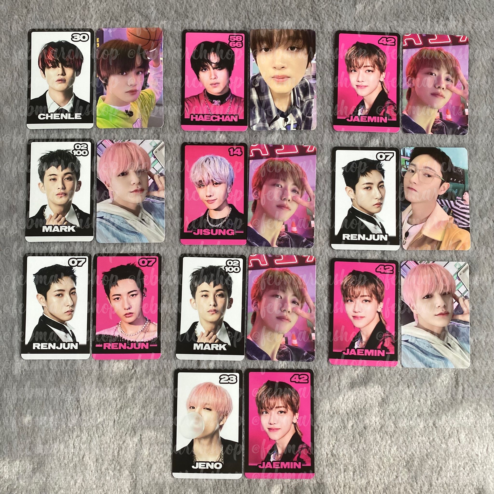 พร้อมส่ง nct dream glitch mode trading card set b ver มาร์ค แฮชาน เจโน่ แจมิน เฉินเล่อ จีซอง อินจุน 