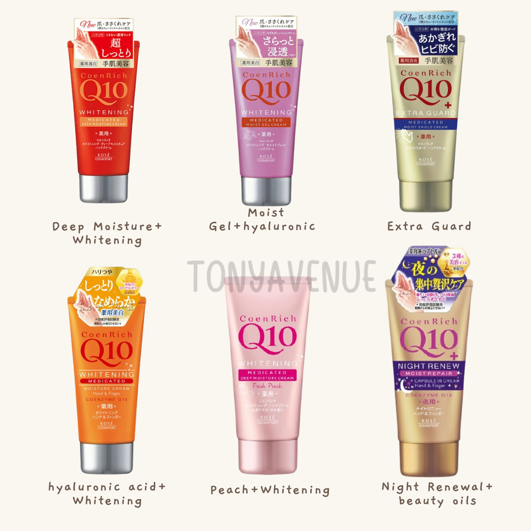 ครีมทามือ  Kose Coenrich Q10 Whitening Medicated hand cream 80g
