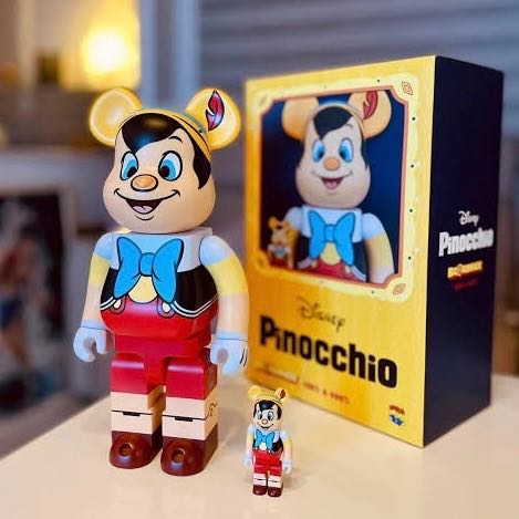 [พร้อมส่ง] Be@rbrick Pinocchio 400% + 100% Bearbrick ของใหม่ 