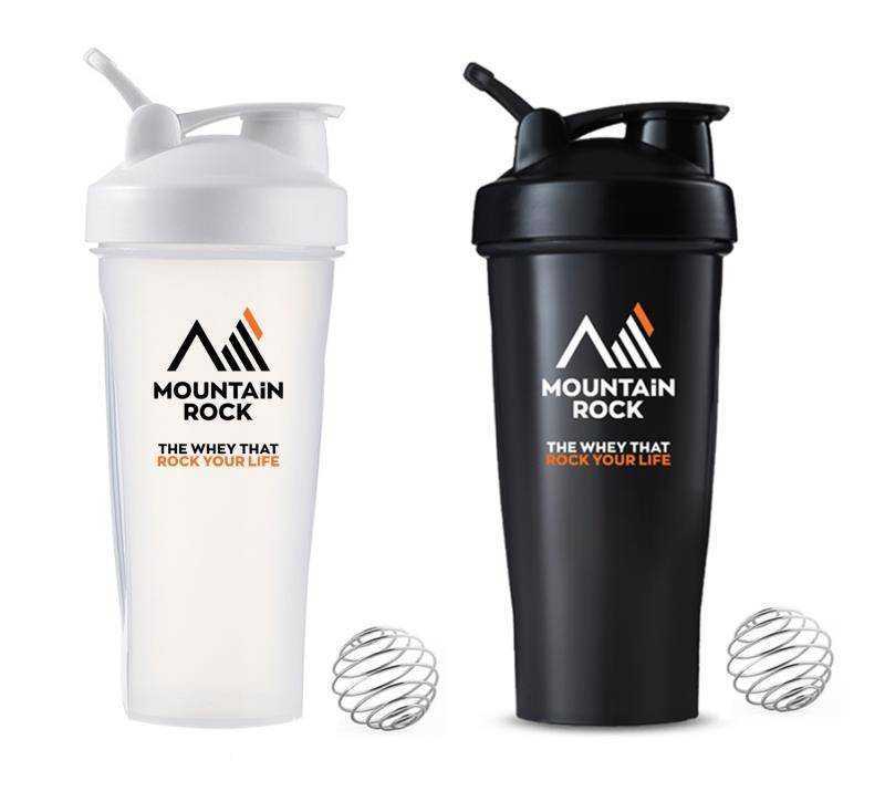 [ส่งฟรี] Mountain Rock แก้ว กระบอก เชค เวย์ เชคเกอร์ เวย์โปรตีน Shaker Bottle Whey