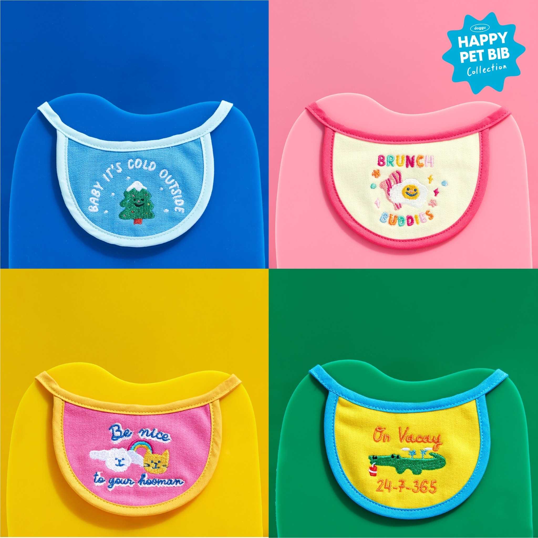 HAPPY BIB ผ้ากันเปื้อนสัตว์เลี้ยงน้องหมา น้องแมว