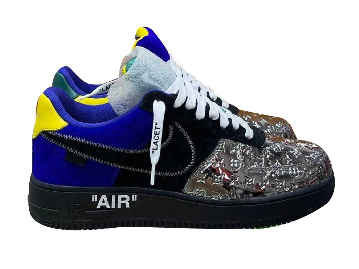 Nike Air Force 1 Low x Louis Vuitton by Virgil Abloh (MONOGRAM EMBOSSED SUEDE CALF LEATHER)