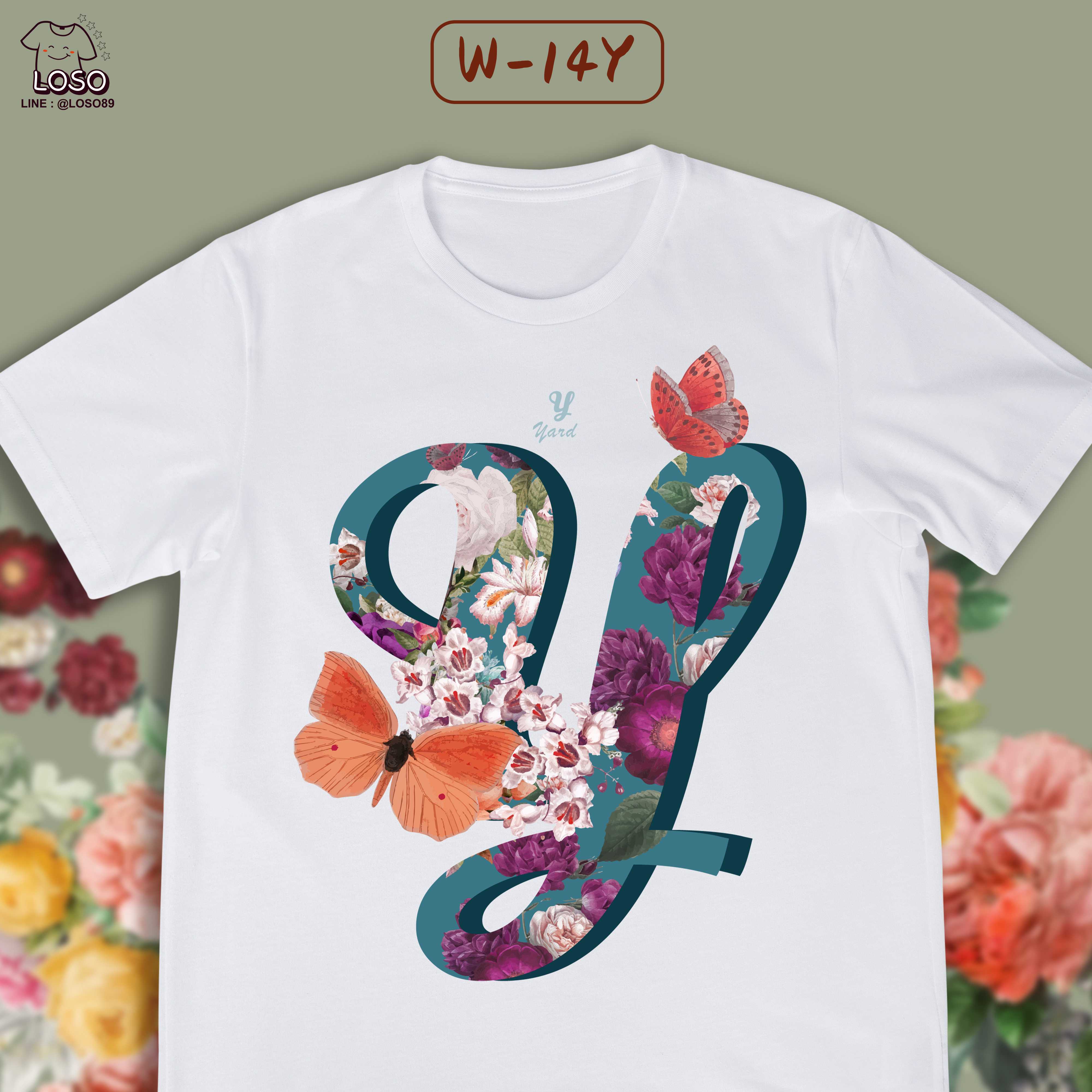ลายตัวอักษร รุ่น BLOSSOM ( Y Z )