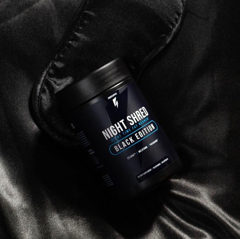  Innosupps Night shred black edition   แฟต เบิน fatburn กำจัด ไขมัน ขณะหลับ