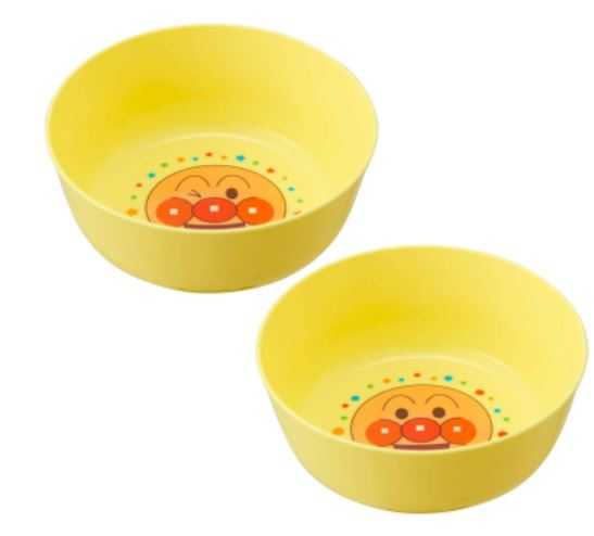 ถ้วย  LEC Anpanman Light Bowl , เซ็ท 2 ใบ , นำเข้าญี่ปุ่น