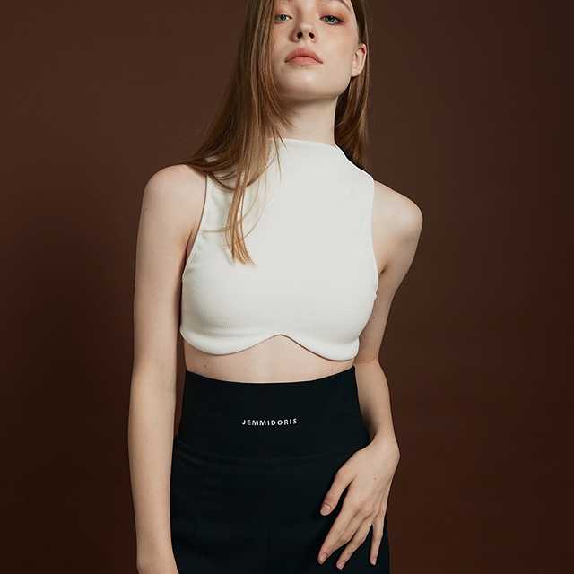 DYLAN RIB TOP WHITE