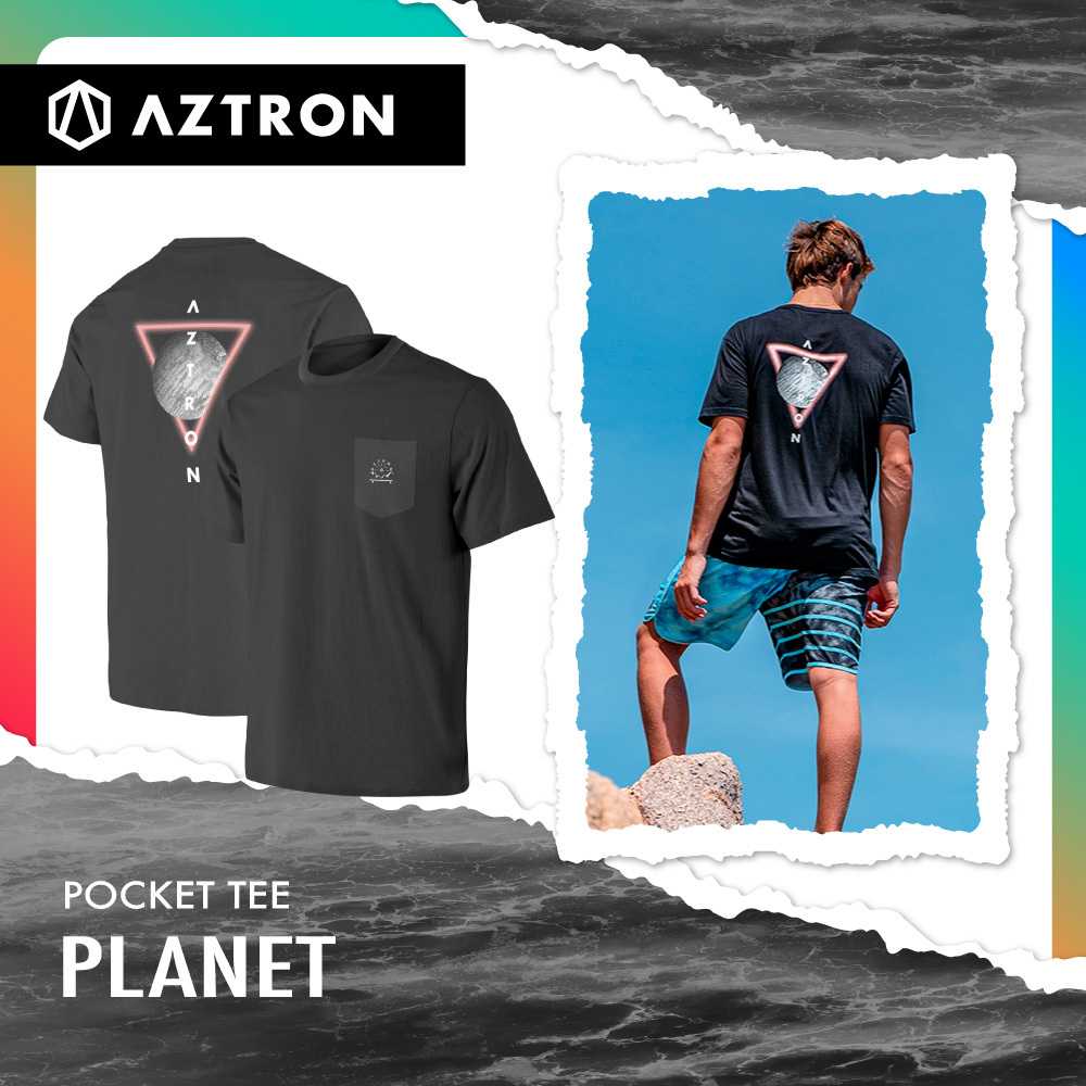 AZTRON PLANET  POCKET TEE