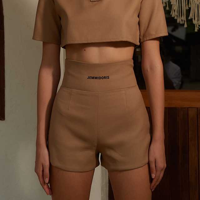 DOBBY SHORTS BROWN