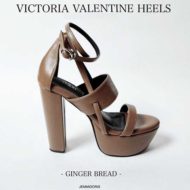 VICTORIA VALENTINE HEELS 5.5 INCHES GINGER BREAD (VVS)