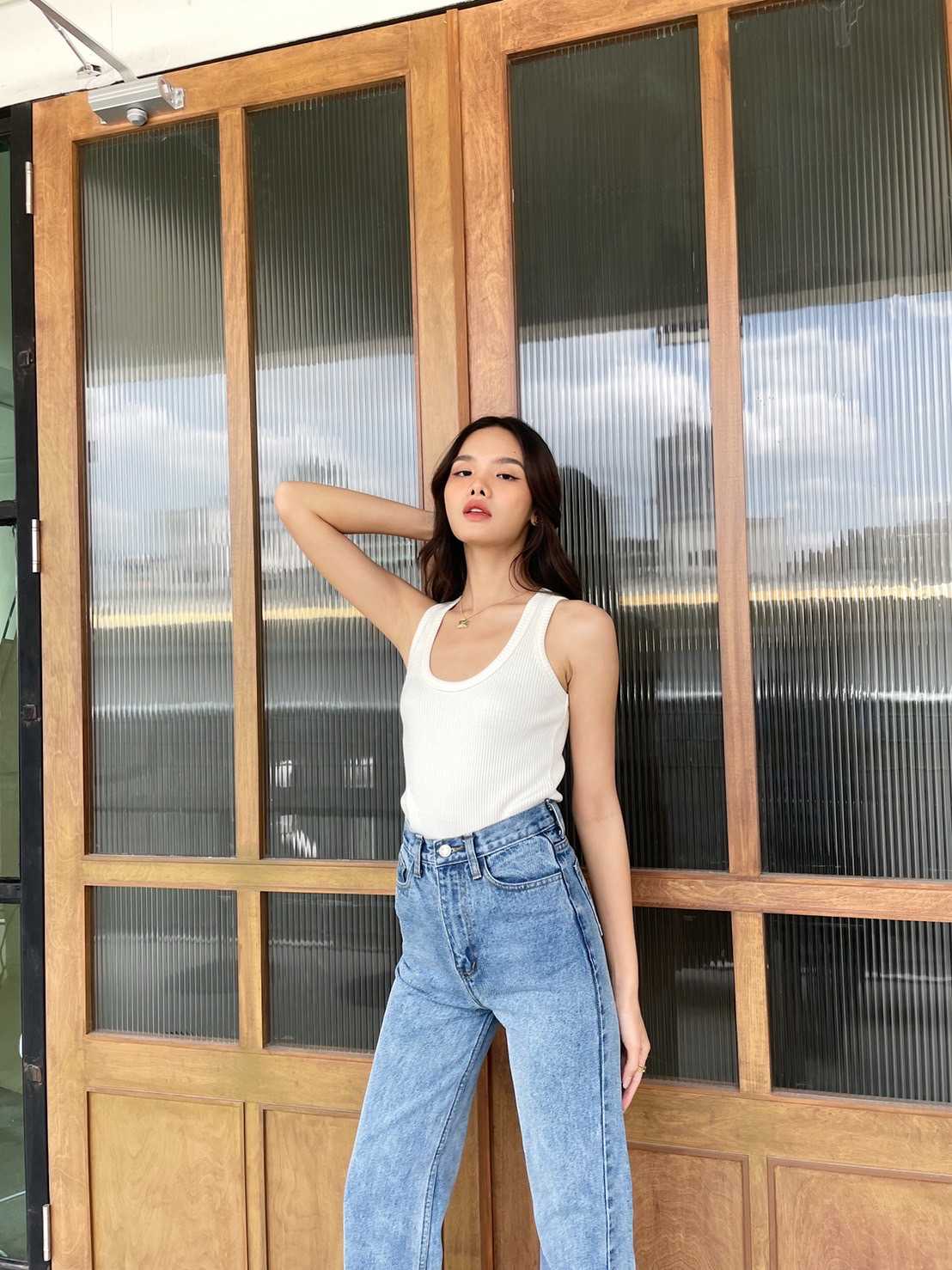 (HUSSA Styles) Found Top -Vanilla