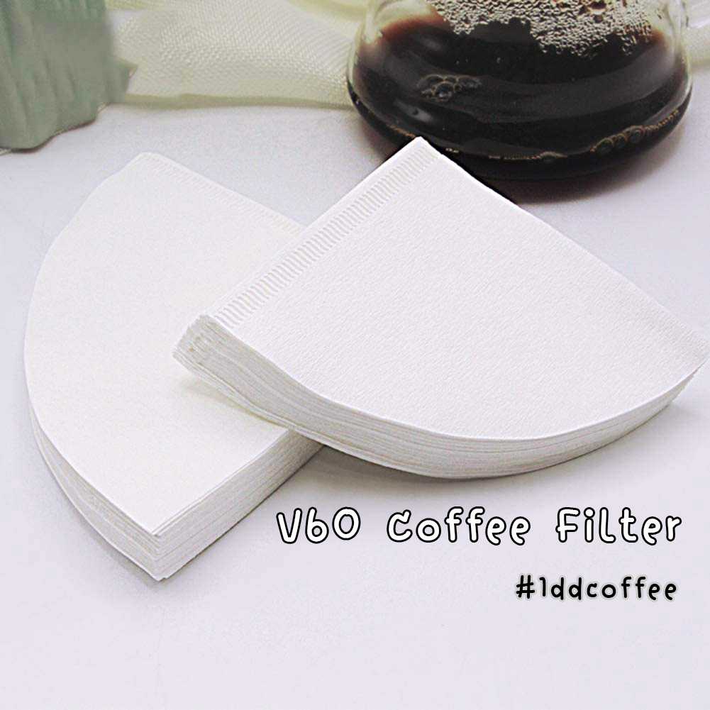 กระดาษกรองกาแฟดริป V60 ถ้วยกระดาษกรองกาแฟ Coffee Drip Filter 40ชิ้น