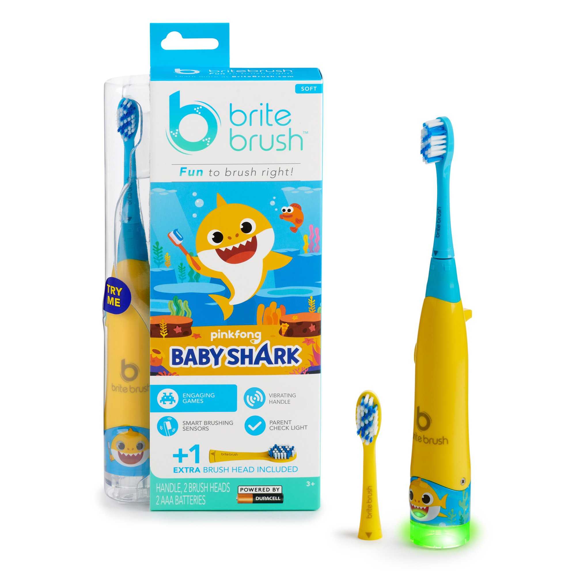 BriteBrush Kids Interactive Smart Toothbrush ft. Baby Shark