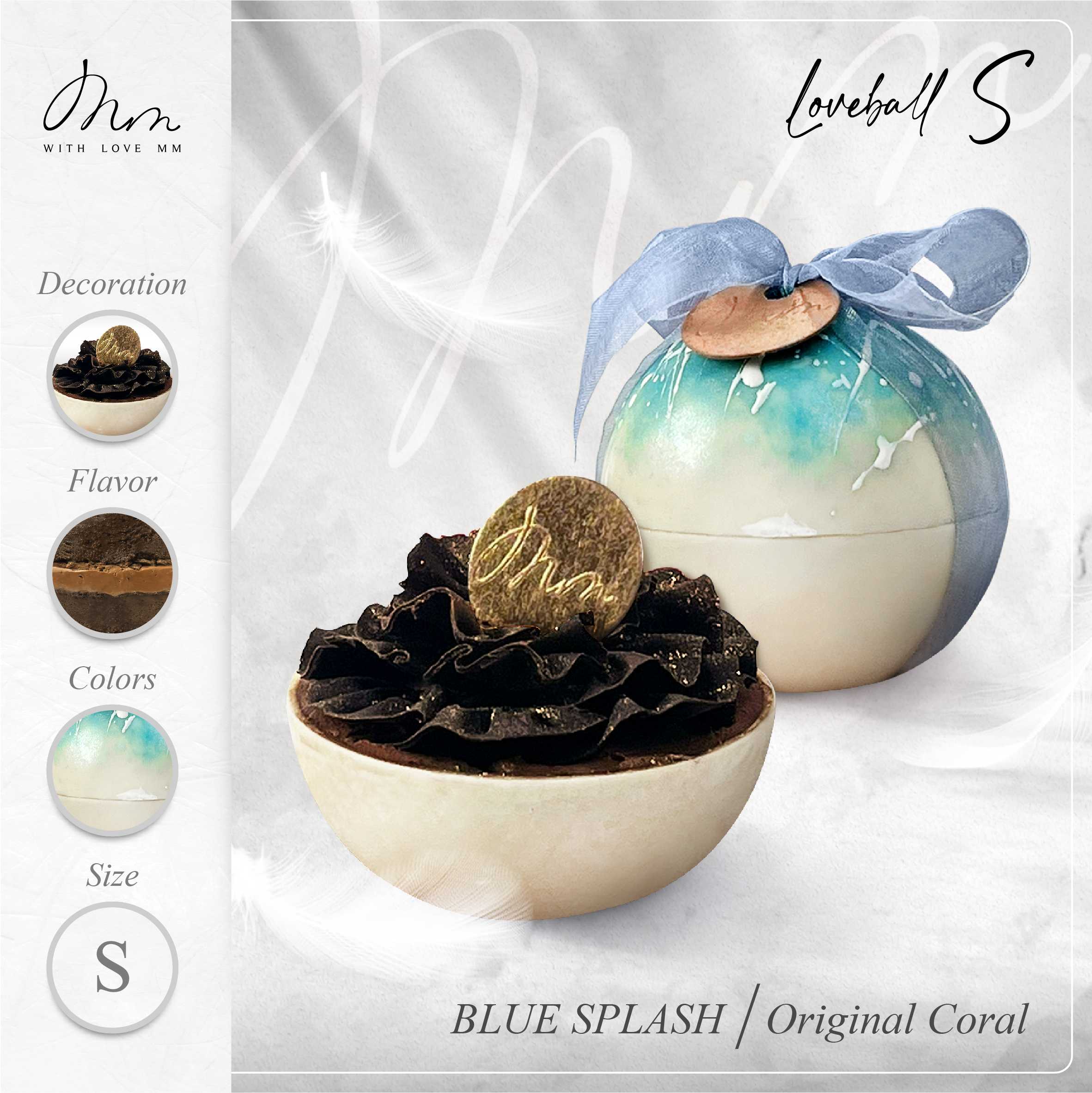 BLUE SPLASH - Loveball S - Original Coral