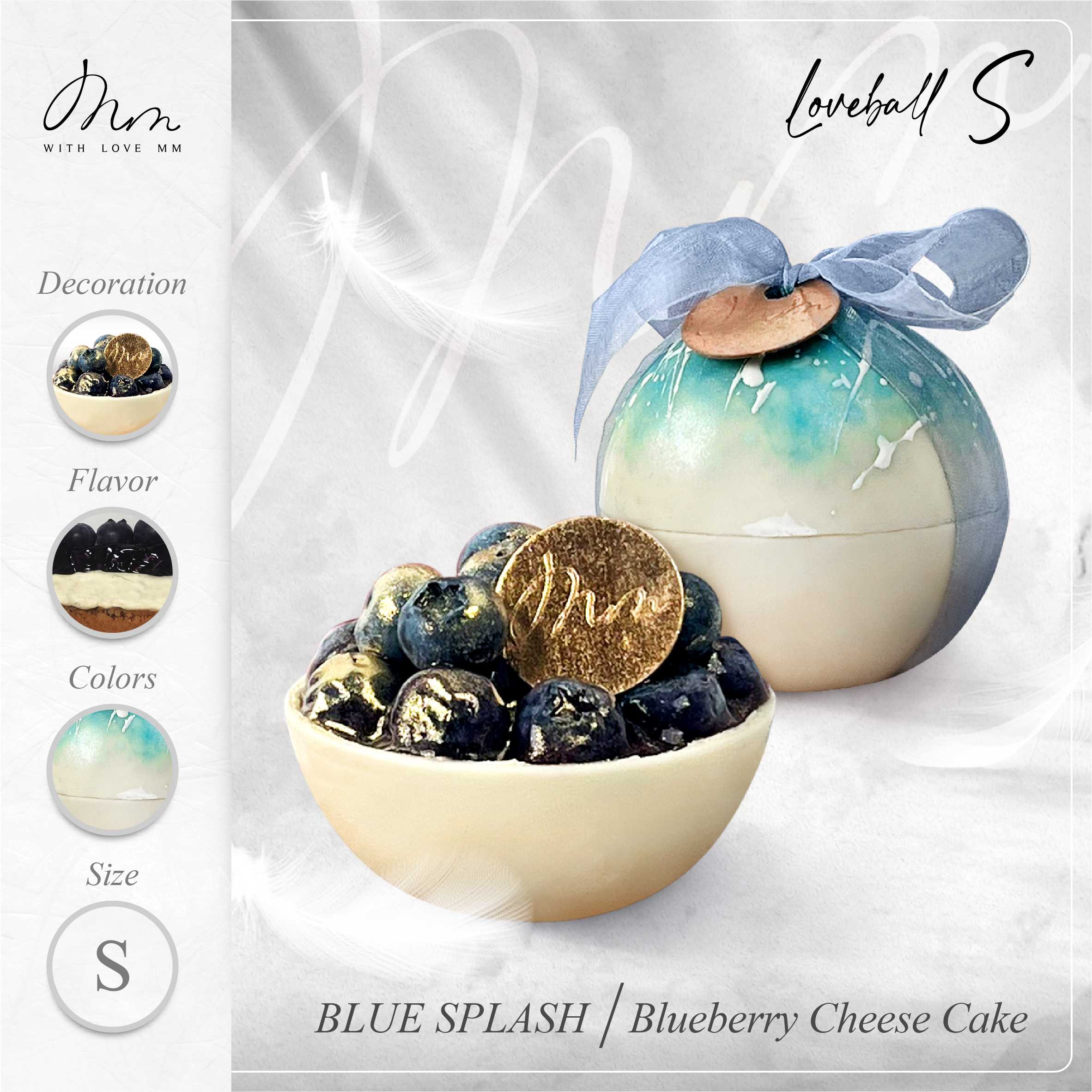 BLUE SPLASH - Loveball S - Blueberry Cheesecake
