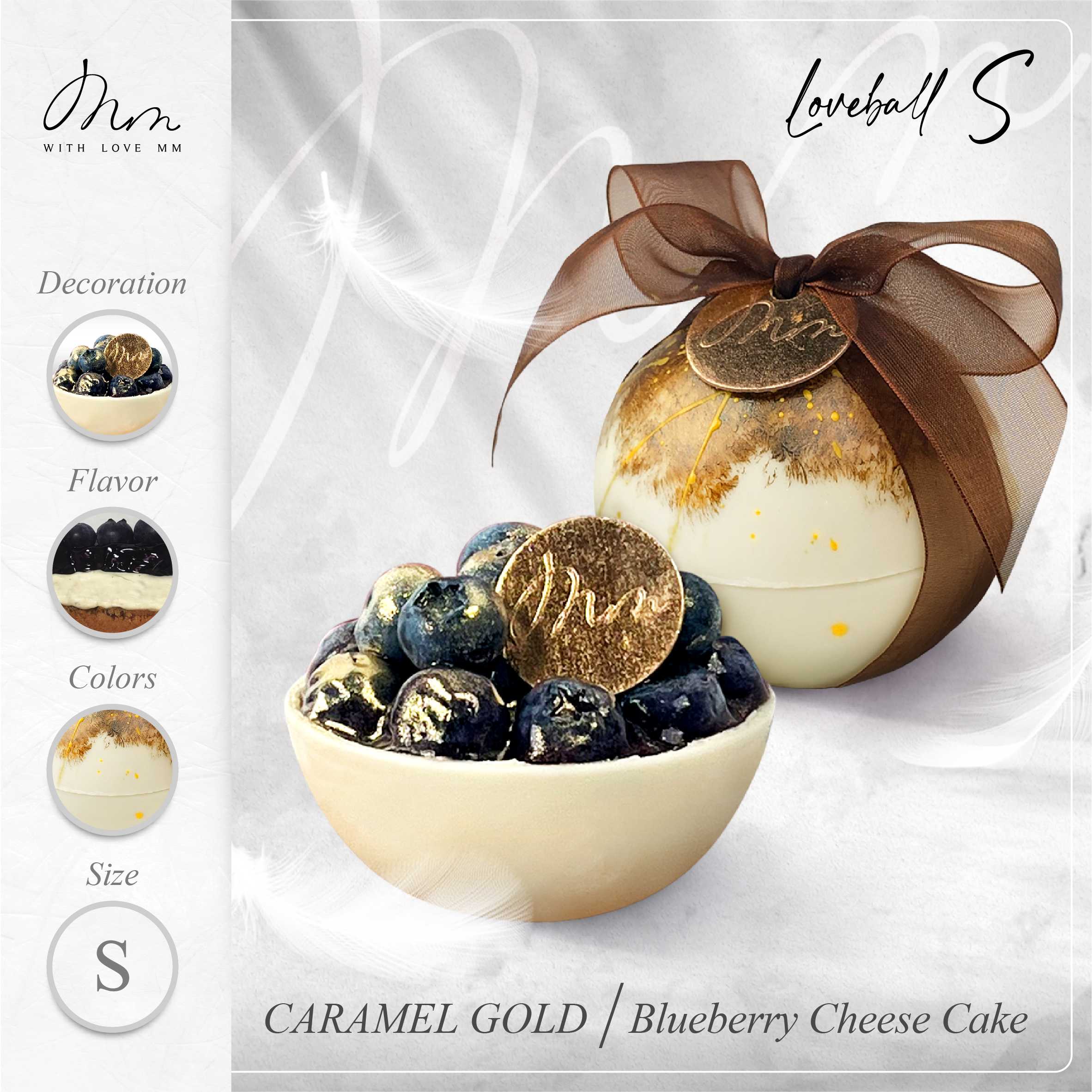 CARAMEL GOLD - Loveball S - Blueberry Cheesecake
