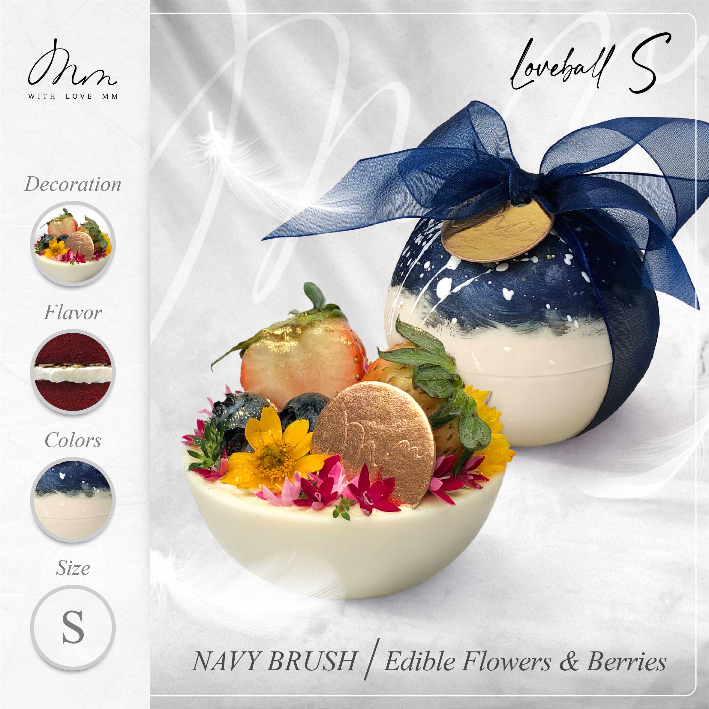 NAVY BRUSH - Loveball S - Edible Flowers & Berries