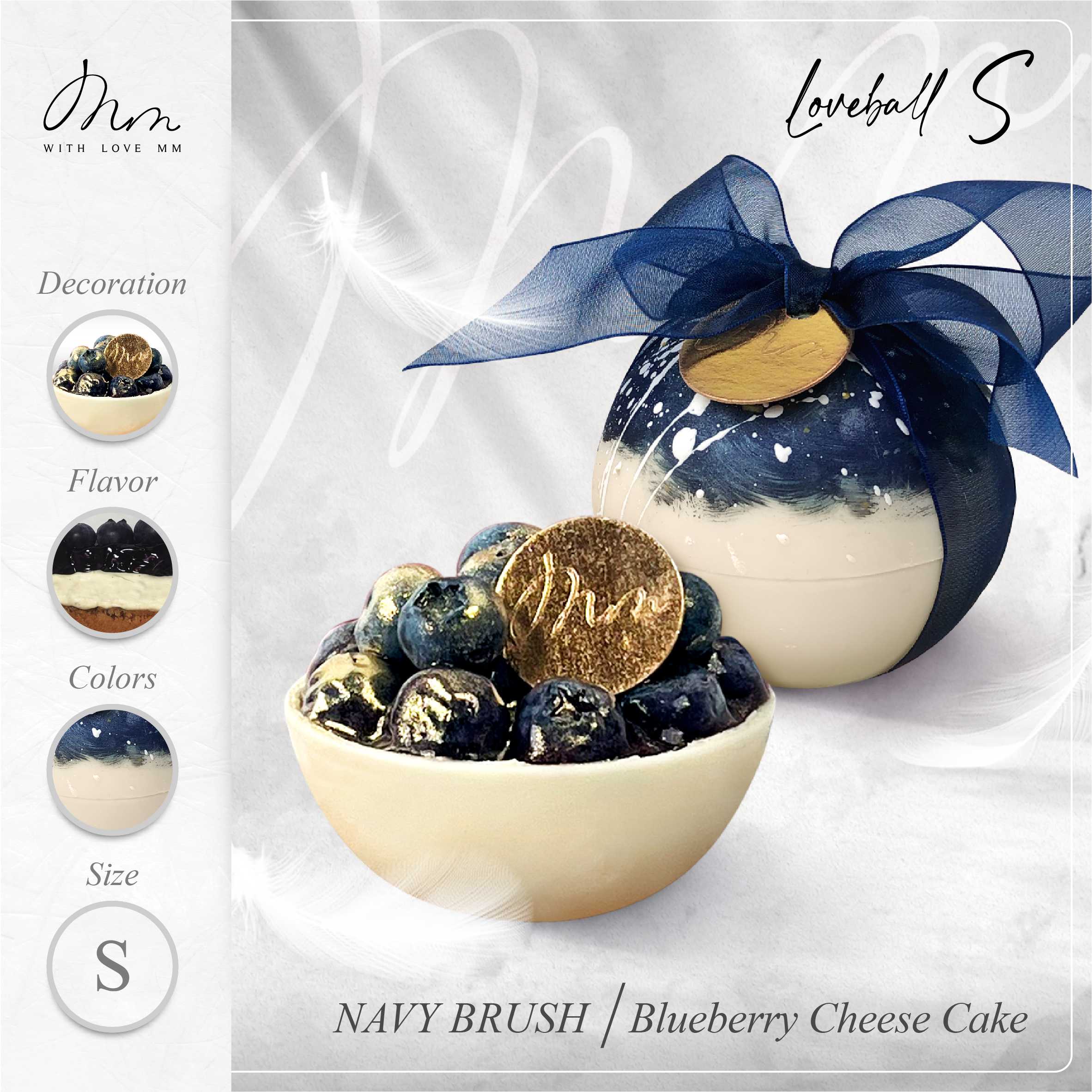 NAVY BRUSH - Loveball S - Blueberry Cheesecake