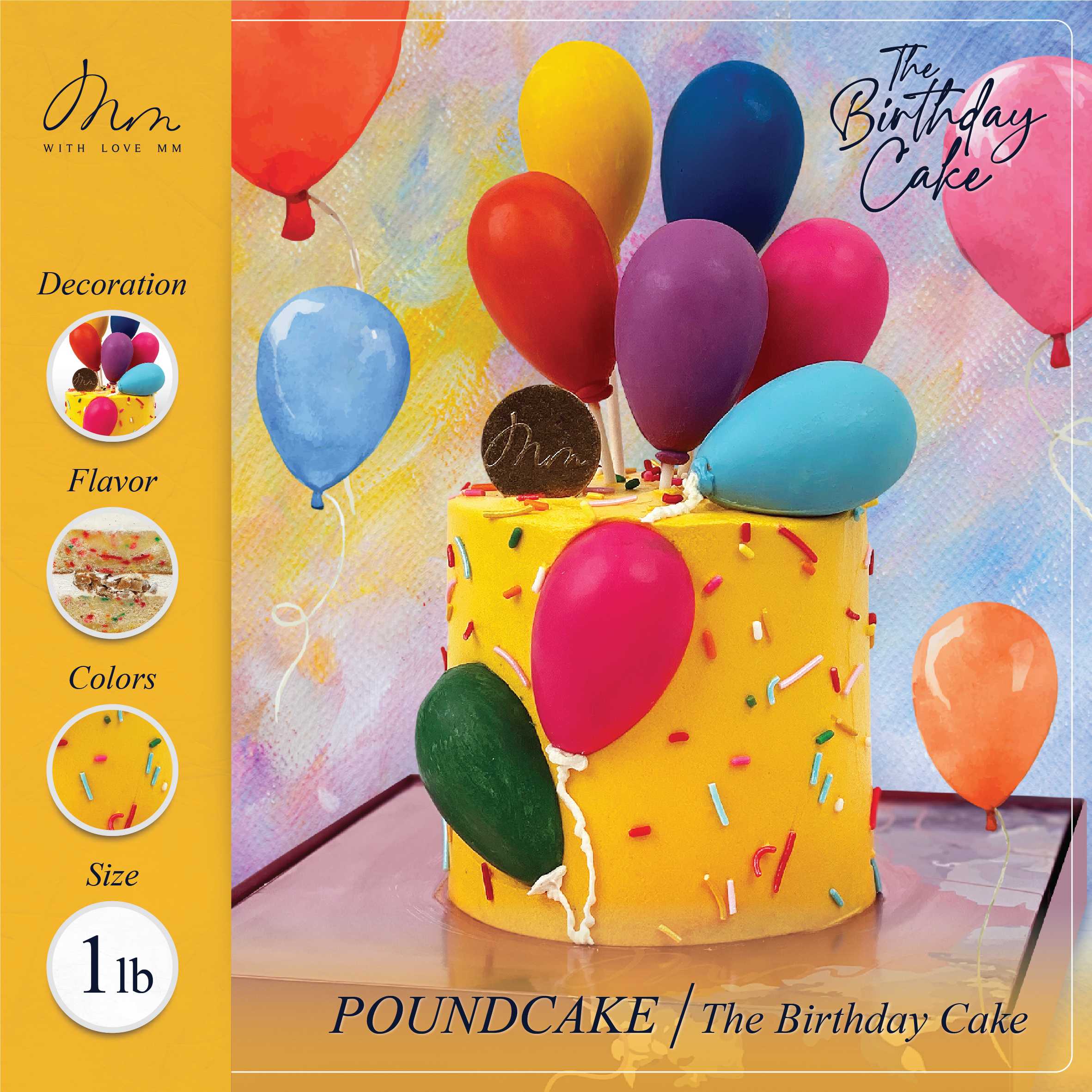 POUND CAKE - The Birthday Cake 1lb