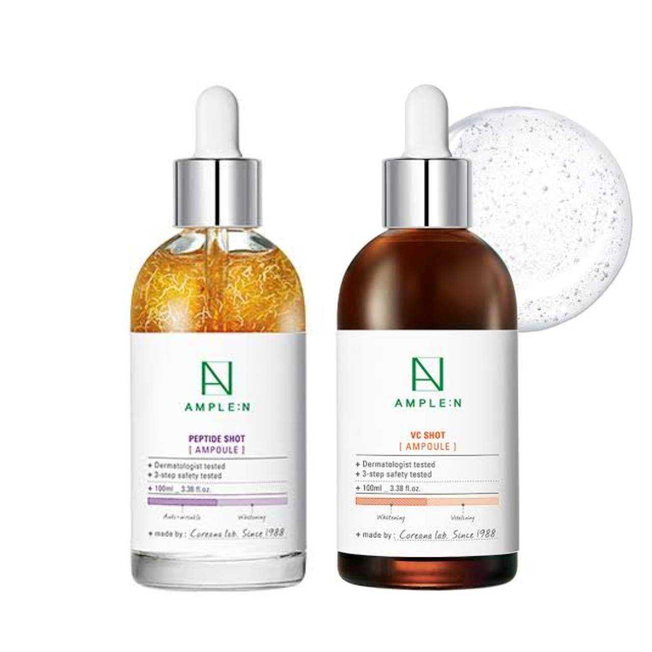 (แพคคู่)​ Ample:N Peptide 100ml. + Vc Shot 100ml.