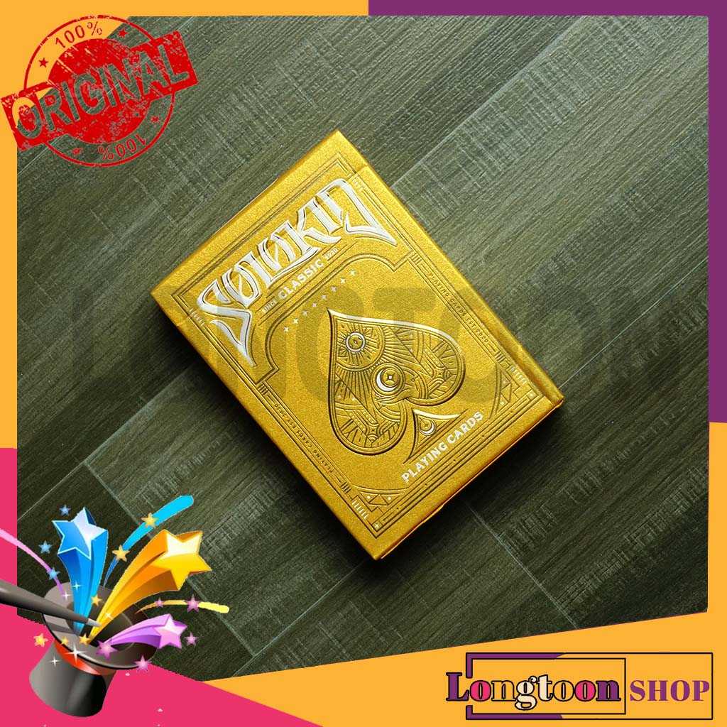 l พร้อมส่ง / ของแท้ 100% l [ Solokid Classic Golden Playing Cards ] ไพ่มายากล ไพ่สะสม