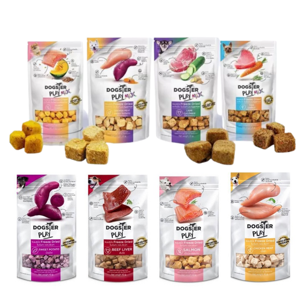 Dogster Play ขนมสุนัข Freeze Dried