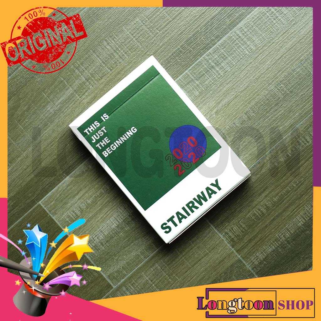 l พร้อมส่ง / ของแท้ 100% l [ Stairway Limited Green Playing Cards ] ไพ่มายากล ไพ่สะสม