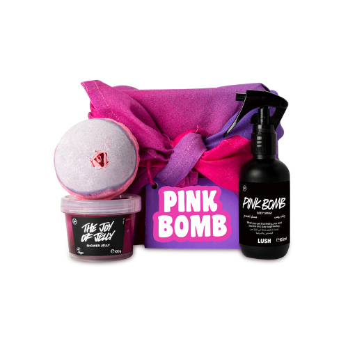 LUSH กล่องของขวัญ PINK BOMB BODY SPRAY GIFT