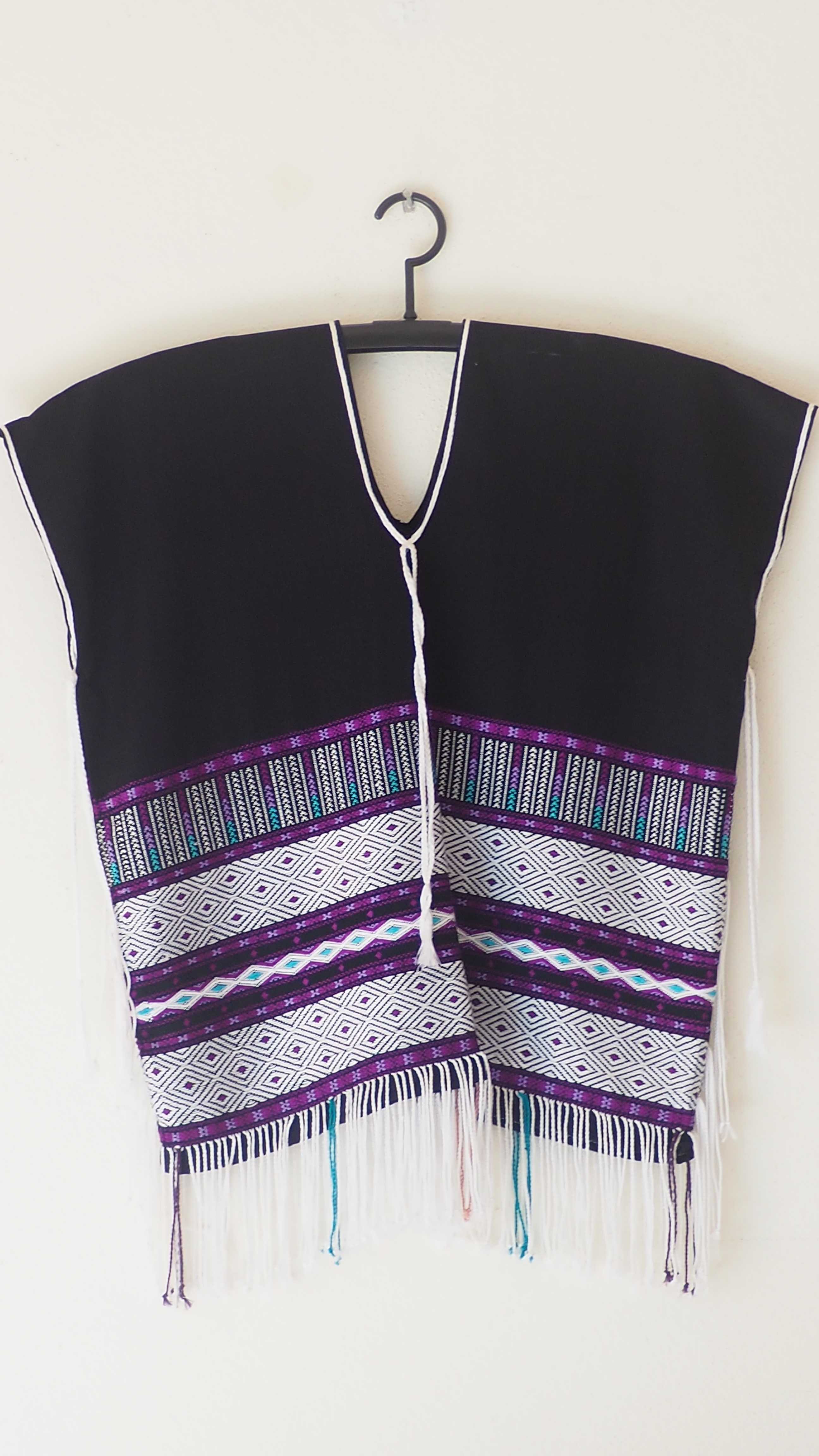 เสื้อกระเหรี่ยงทอมือ สีดำขาว