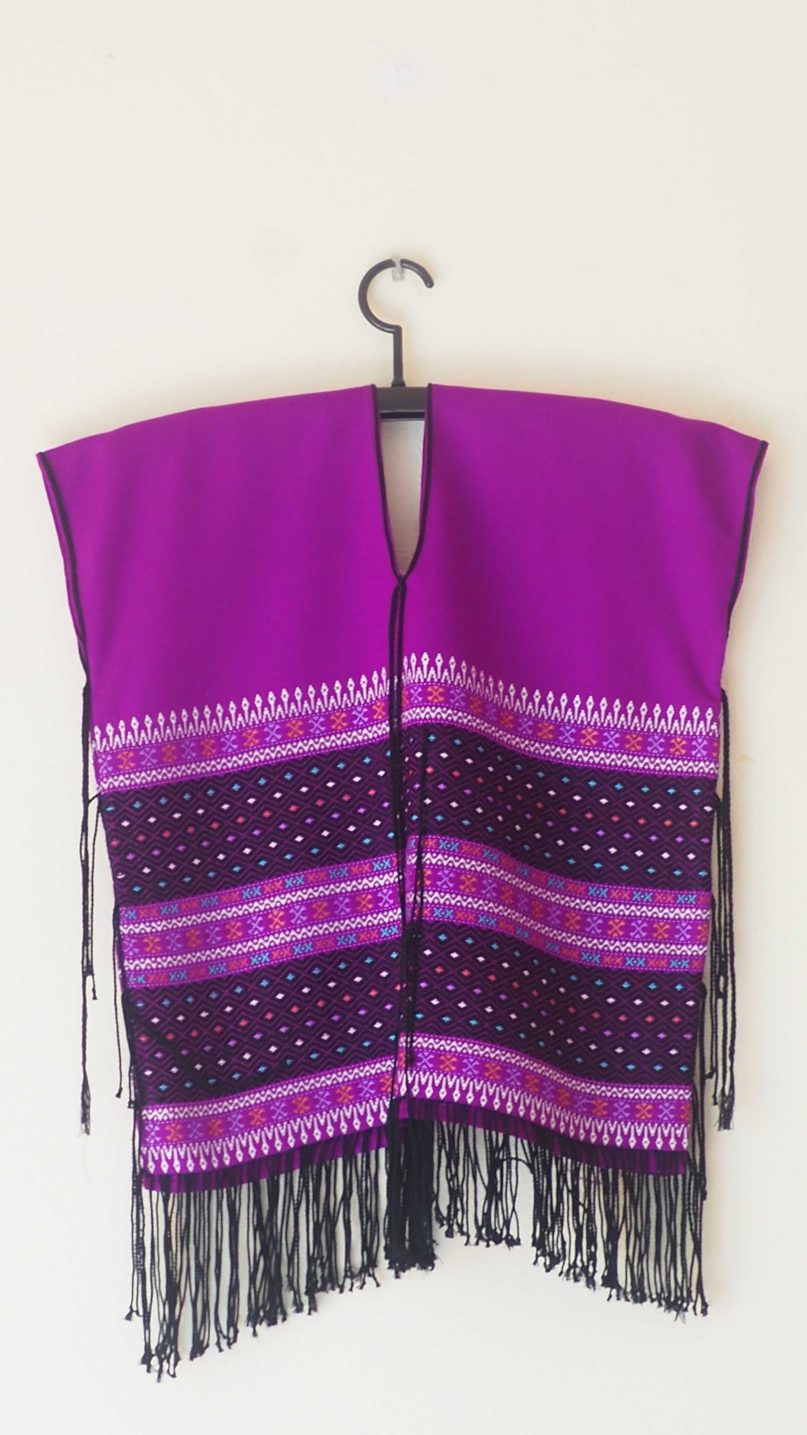 เสื้อกระเหรี่ยงทอมือ สีม่วง