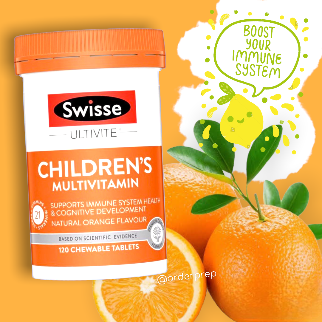 Swisse Ultivite Children’s Multivitamin วิตามินรวม เม็ดเคี้ยว สำหรับเด็ก