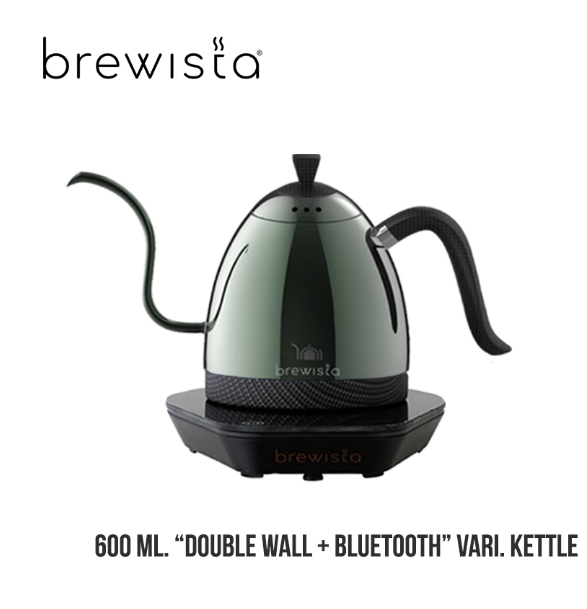 กาดริปไฟฟ้า Brewista Artisan “Double Wall+Bluetooth” Kettle (Midnight Green) – 600ml