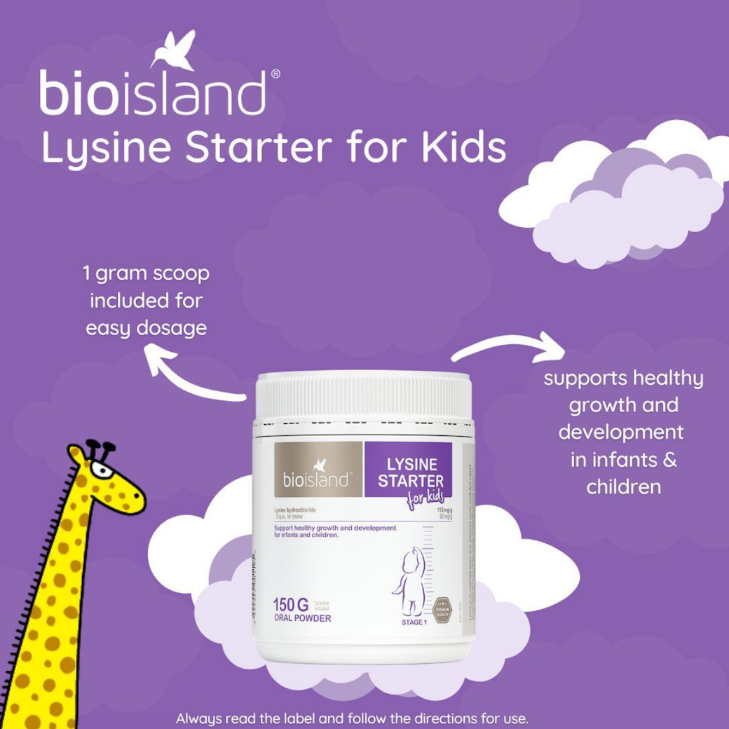Bio Island Lysine Starter for Kids เพิ่มความอยากอาหาร ช่วยเรื่องการเจริญเติบโต