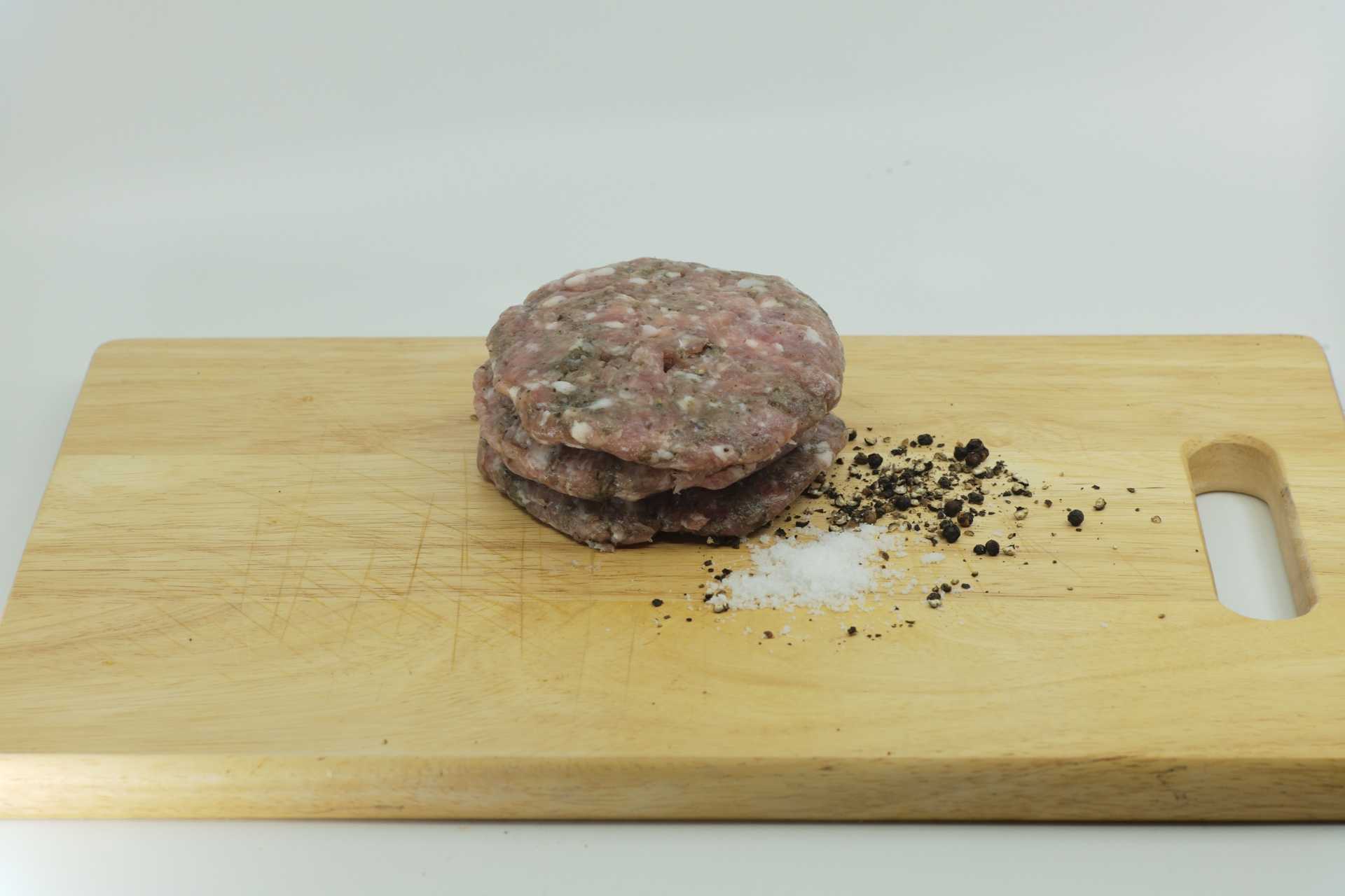 Pork Burger Patties / เบอร์เกอร์แพตตี้หมู