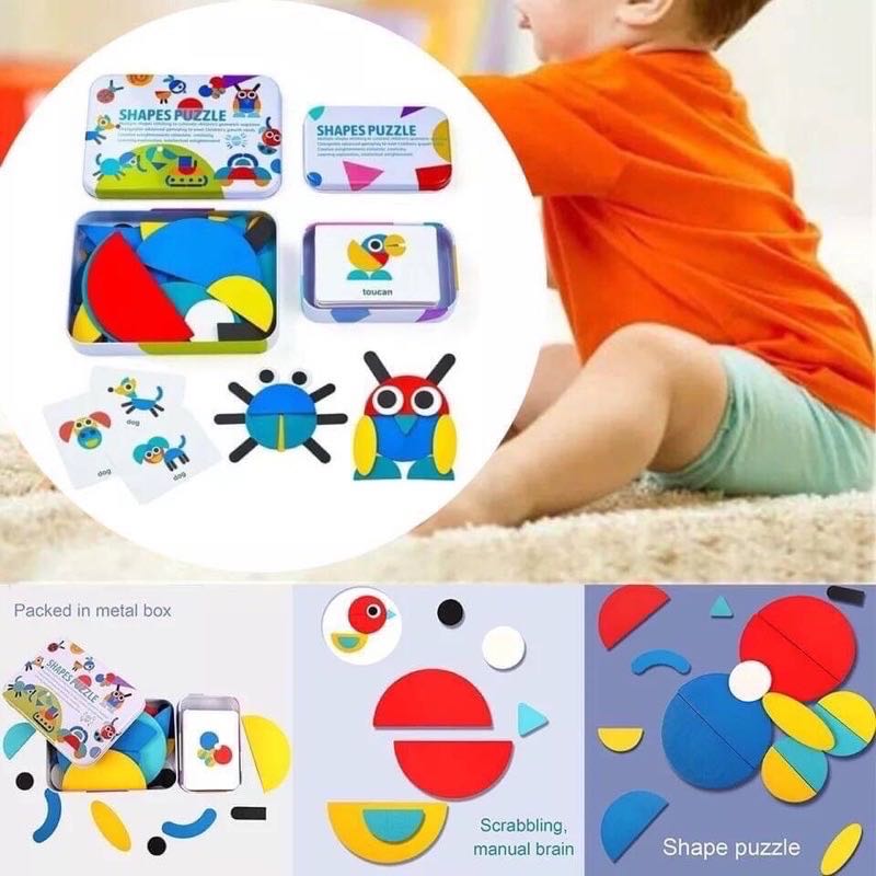 Shape Puzzle แผ่นไม้ต่ออัฉริยะ เสริมพัฒนาการ