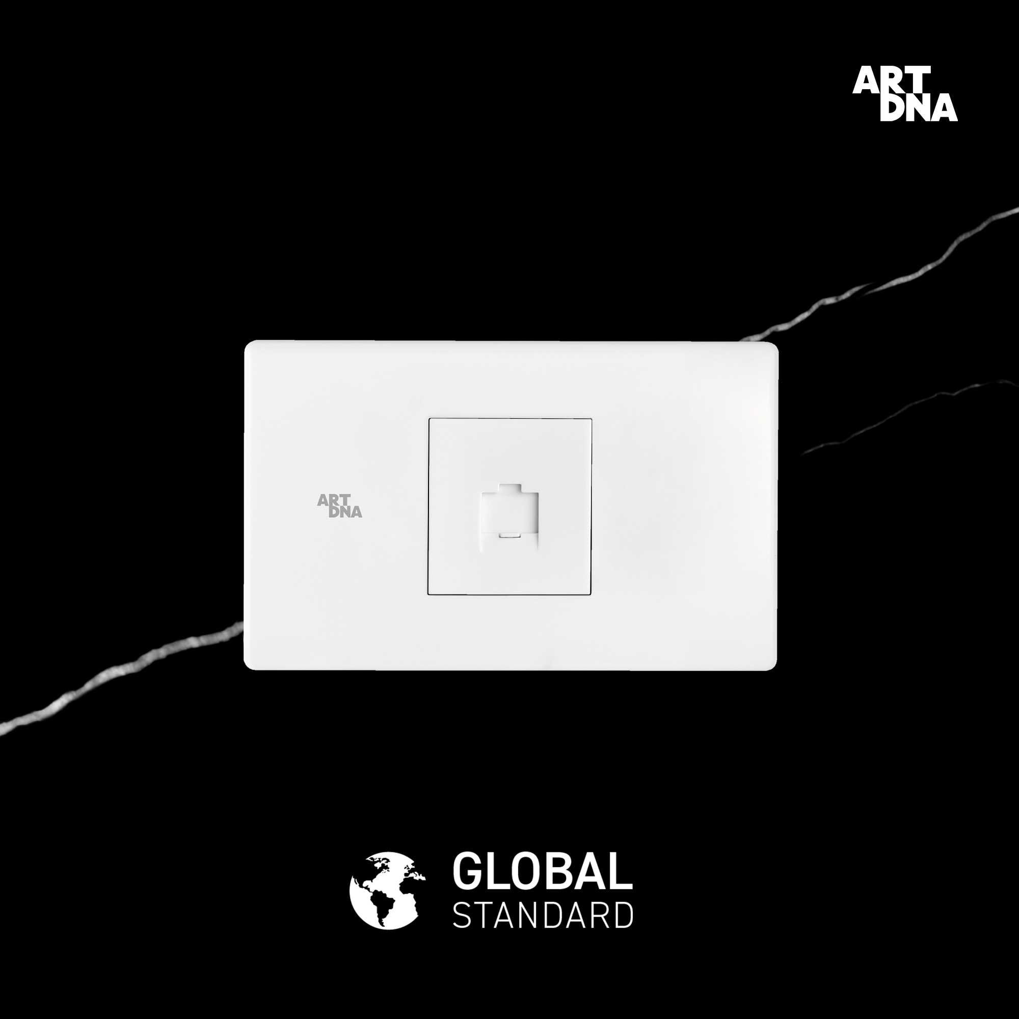 ART DNA รุ่น C3 Computer(LAN)CAT6 Size M สีขาว design switch สวิตซ์ไฟโมเดิร์น สวิตซ์ไฟสวย ปลั๊กไฟสวย
