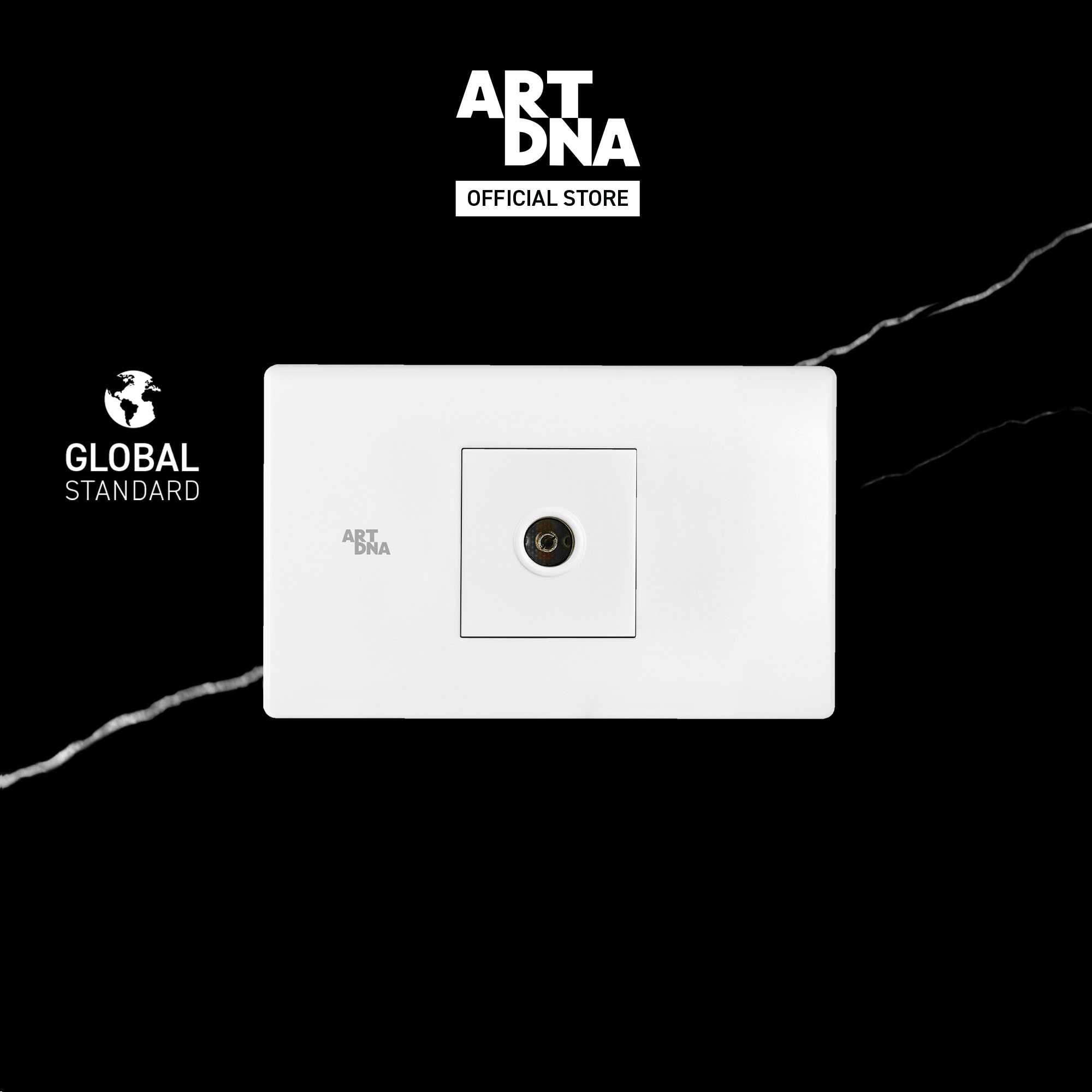 ART DNA รุ่น C3 TV Socket Size M สีขาว design switch สวิตซ์ไฟโมเดิร์น สวิตซ์ไฟสวยๆ ปลั๊กไฟสวยๆ
