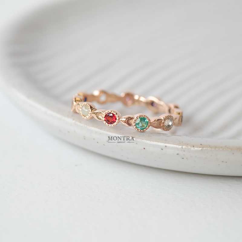 [Pre-Order] แหวนนพเก้า แหวนพลอยแท้ แหวนพลอยแท้เสริมดวง แหวนเงินแท้ S925 by Montra Jewelry