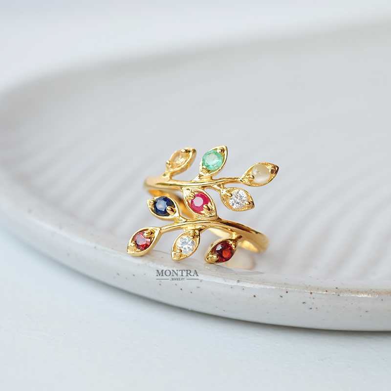 [Pre-Order] แหวนนพเก้า แหวนพลอยแท้ แหวนพลอยแท้เสริมดวง แหวนเงินแท้ S925 by Montra Jewelry