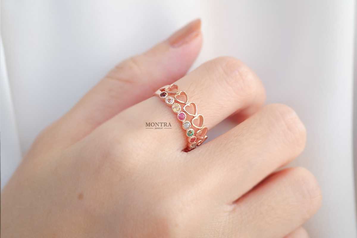 [Pre-Order] แหวนนพเก้า แหวนพลอยแท้ แหวนพลอยแท้เสริมดวง แหวนเงินแท้ S925 by Montra Jewelry
