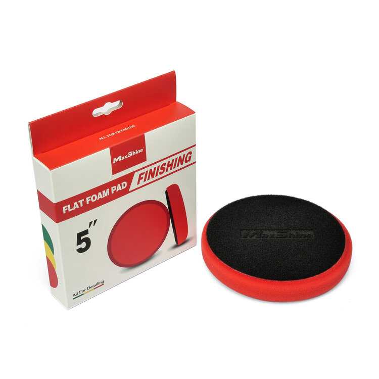 Maxshine Flat Foam Finishing Pad 5“   ฟองน้ำชักเงา เคลือบสีรถ ขนาด 5 นิ้ว