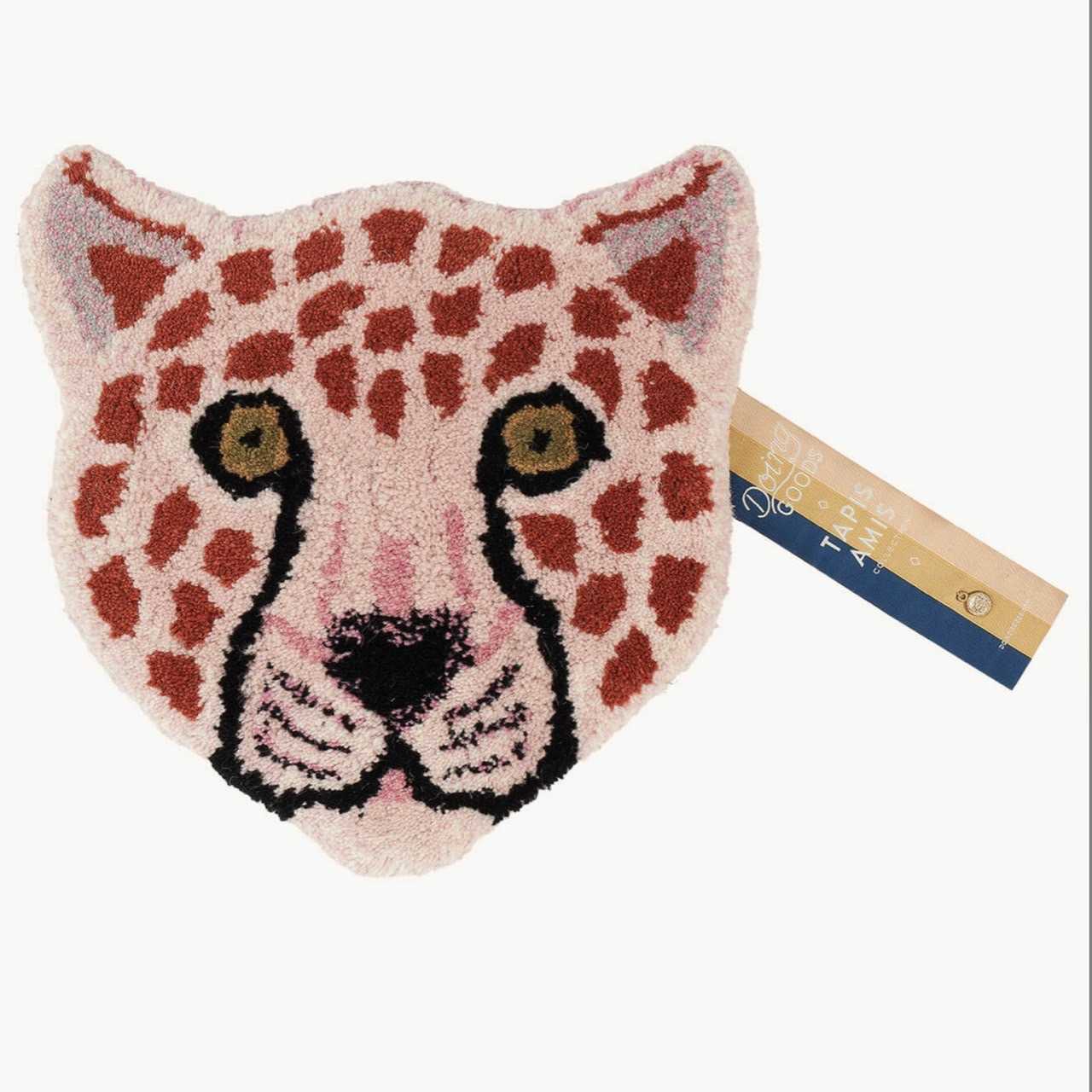 Pinky Leopard Head Rug