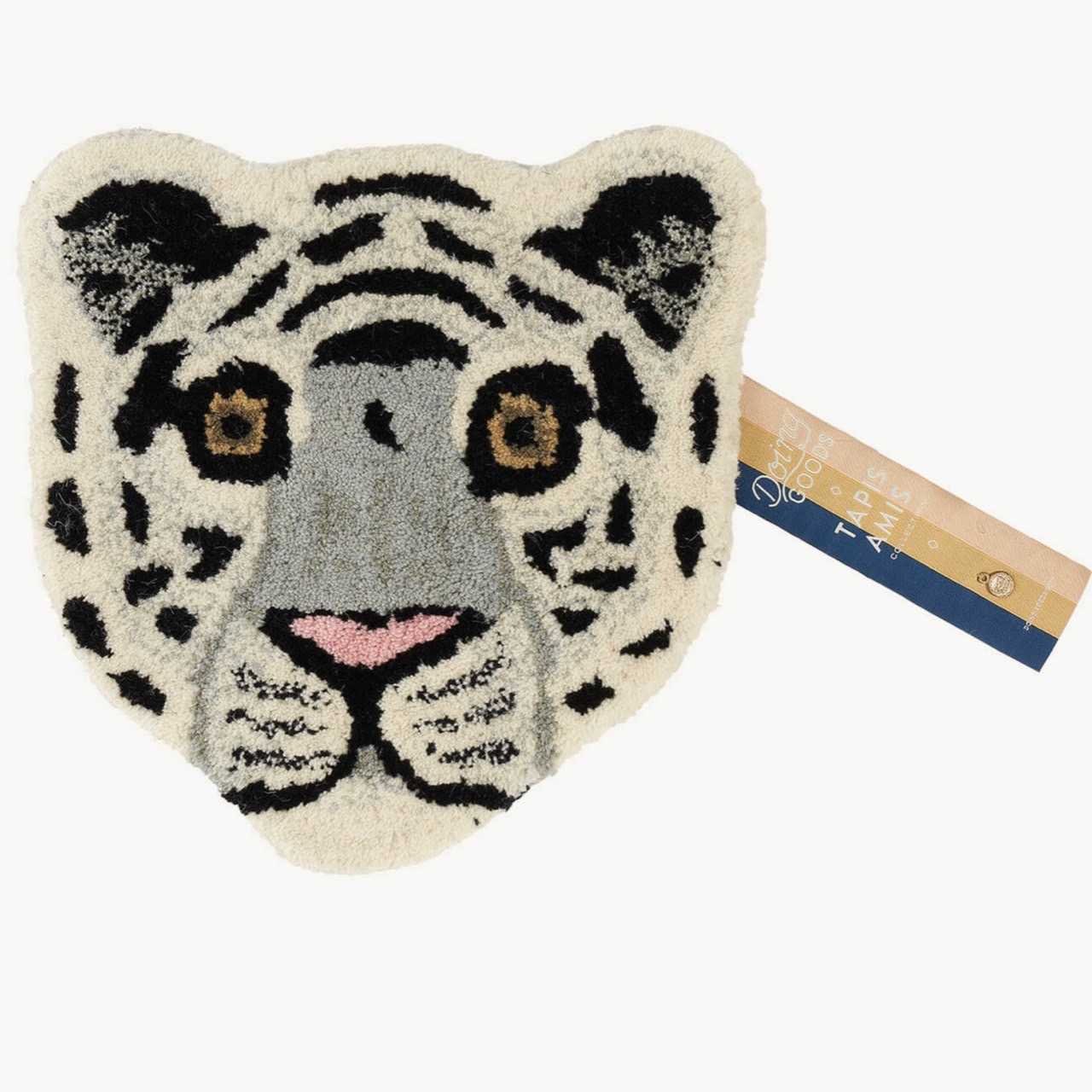 Snowy Tiger Head Rug