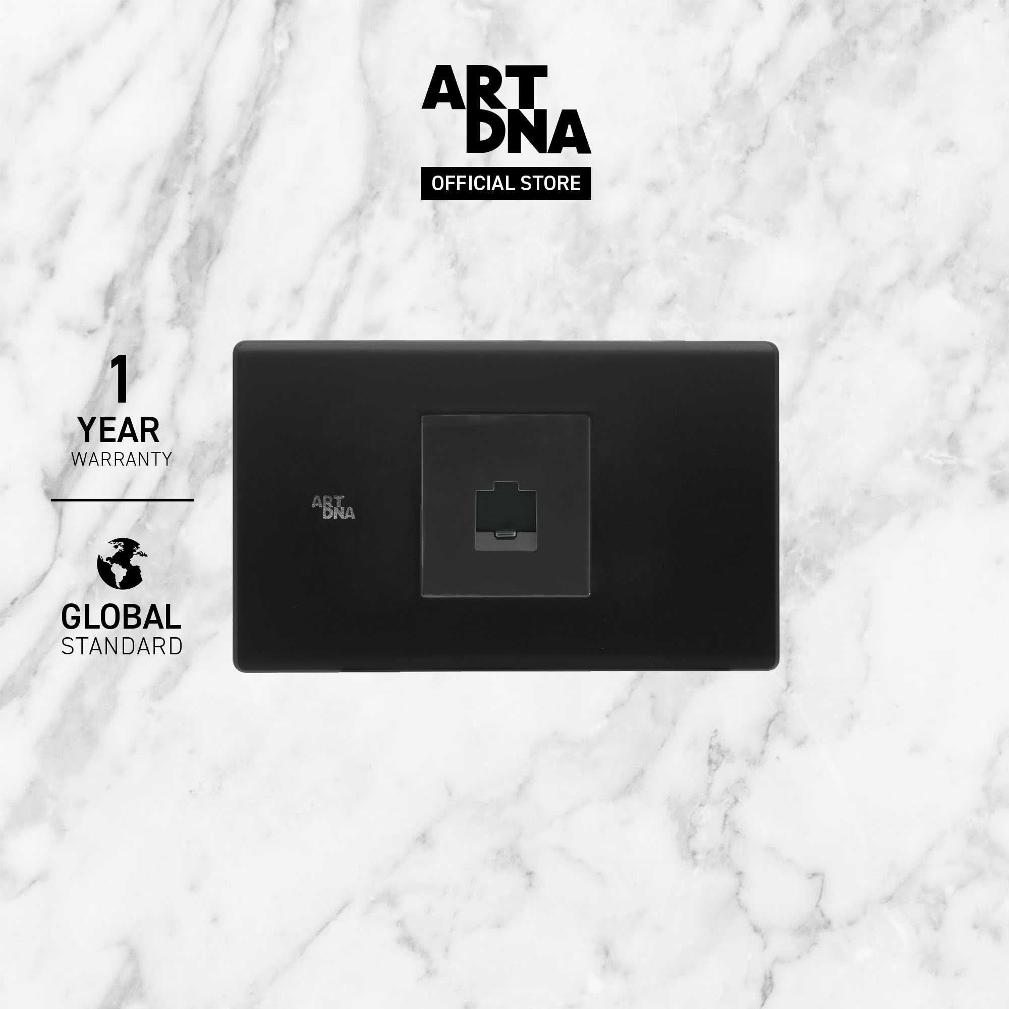 ART DNA รุ่น C3 Computer (LAN) Size M สีดำ design switch สวิตซ์ไฟโมเดิร์น สวิตซ์ไฟสวยๆ ปลั๊กไฟสวยๆ