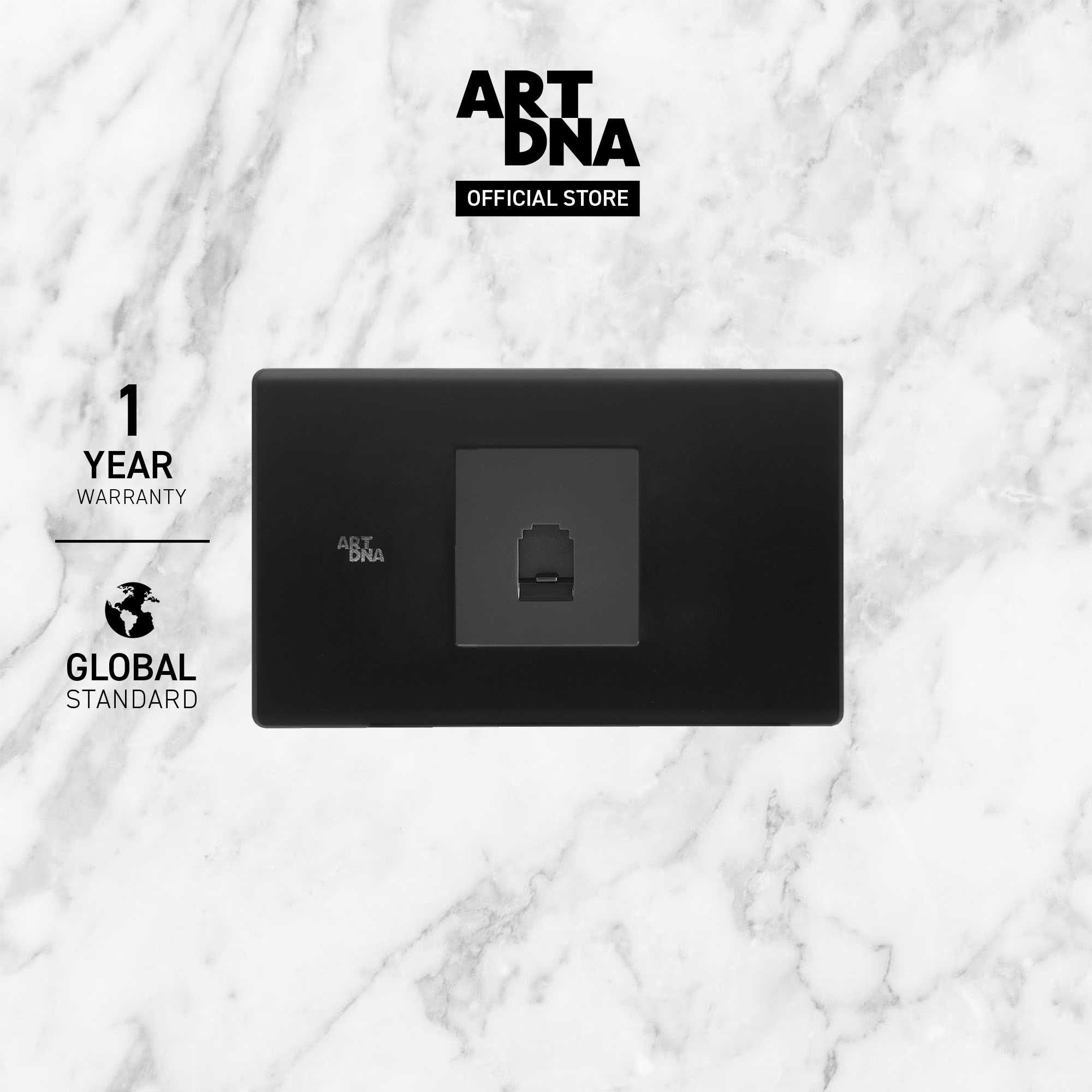 ART DNA รุ่น C3 Telephone Socket Size M สีดำ design switch สวิตซ์ไฟโมเดิร์น สวิตซ์ไฟสวย ปลั๊กไฟสวย